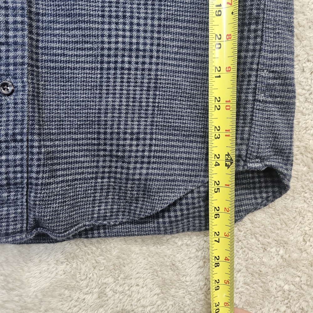 J.Crew Cashmere Blend Shirt Mens Small‎ Glen Check Plaid Flannel Slim Fit - Picture 10 of 12